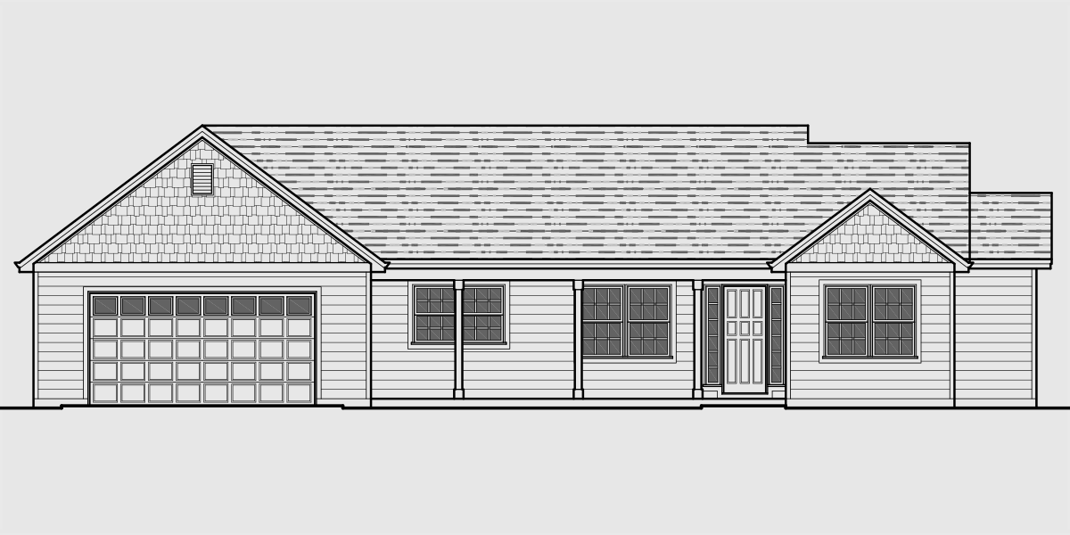 Portland Oregon House  Plans  One Story  House  Plans  Great Room