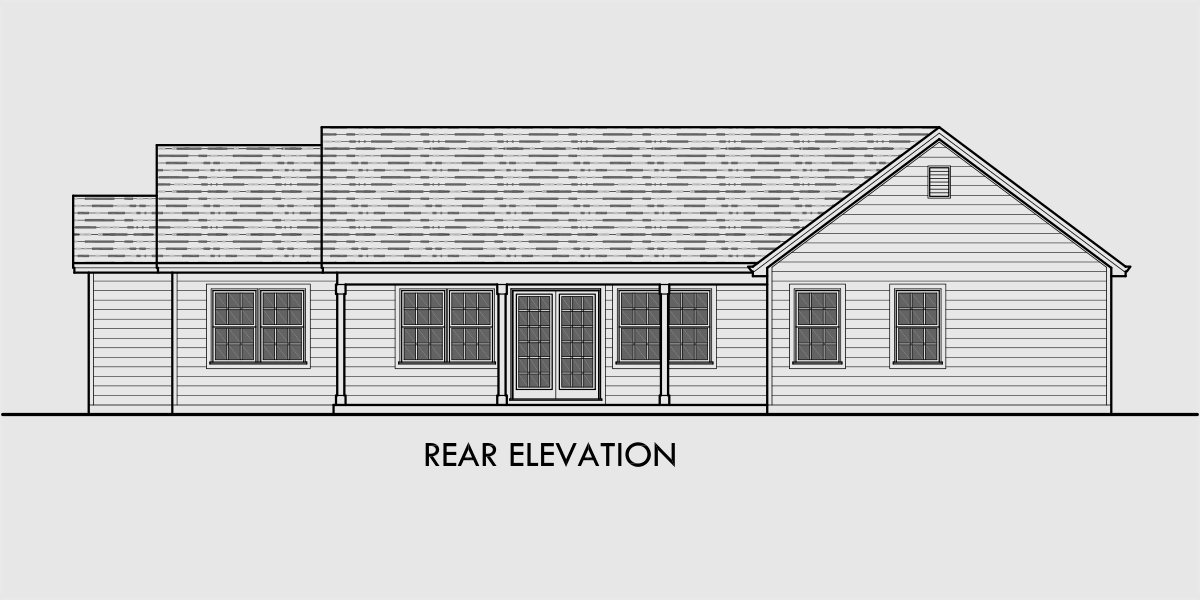 house plans one story house 4 bedroom house plans great room floor plans rear 10162b