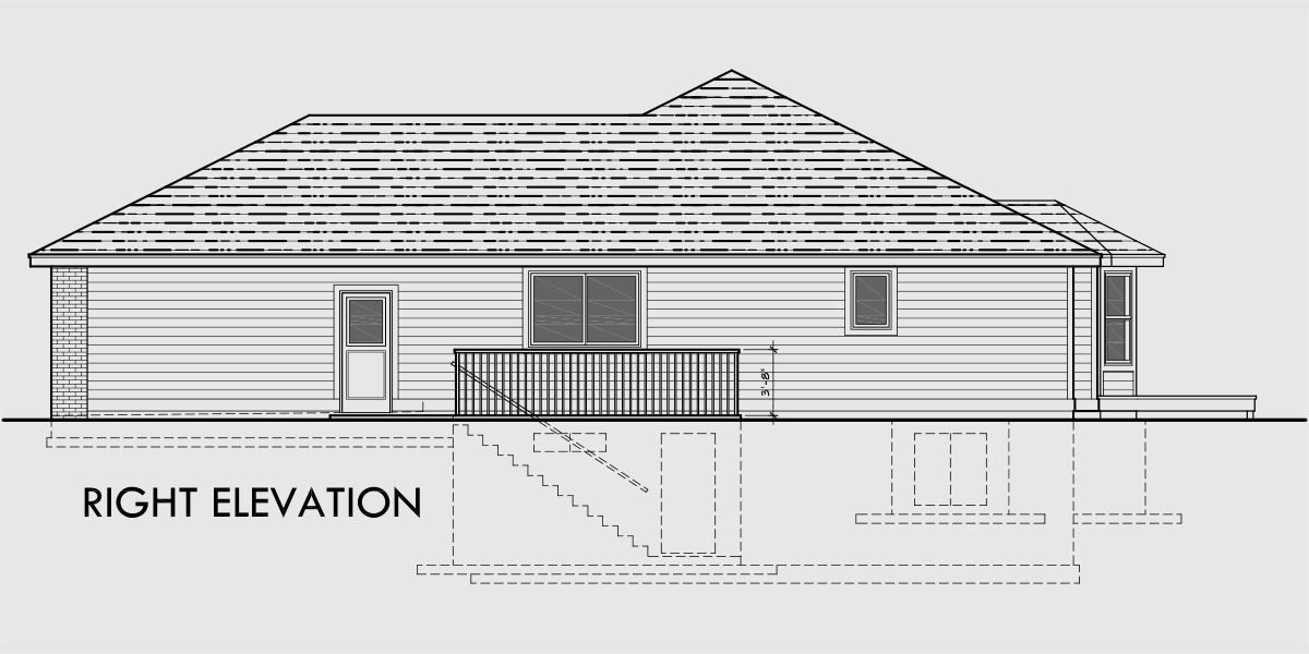 Sprawling Ranch  House  Plans  House  Plans  With Basement  