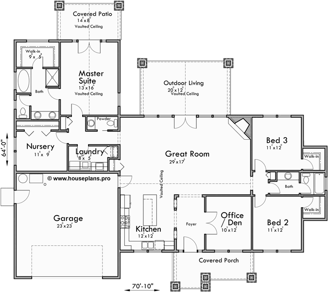 one story house plans 4 bedroom house plans great room house plans outdoor living plans flr 10173b