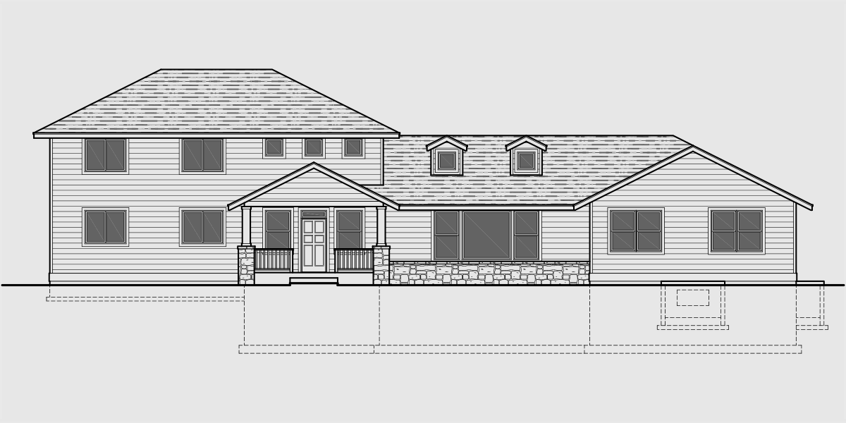 Master Bedroom  On Main Floor Side Garage House  Plans  5  