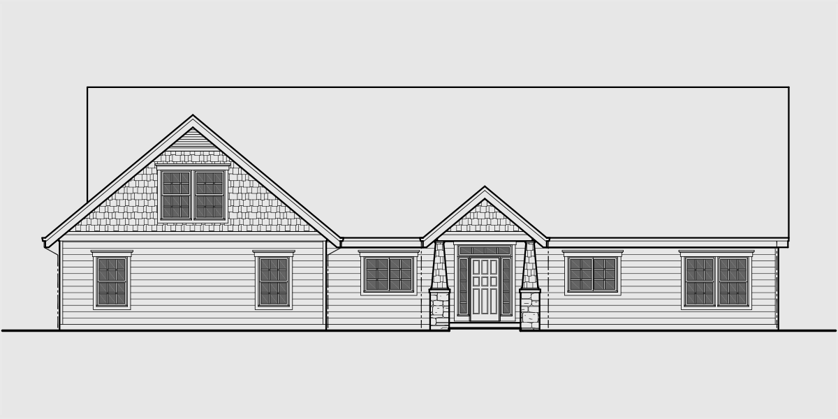 10164-fb One story house plans, house plans with bonus room, house plans with safe room, house plans with storm shelter 10164-fb