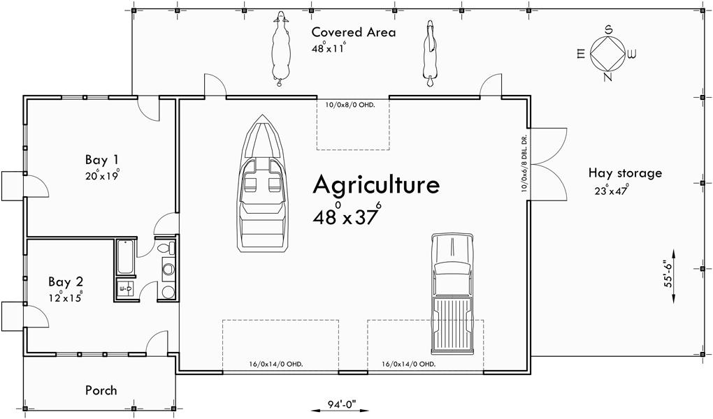 Agriculture Building Plans, Hay Storage Building Plans