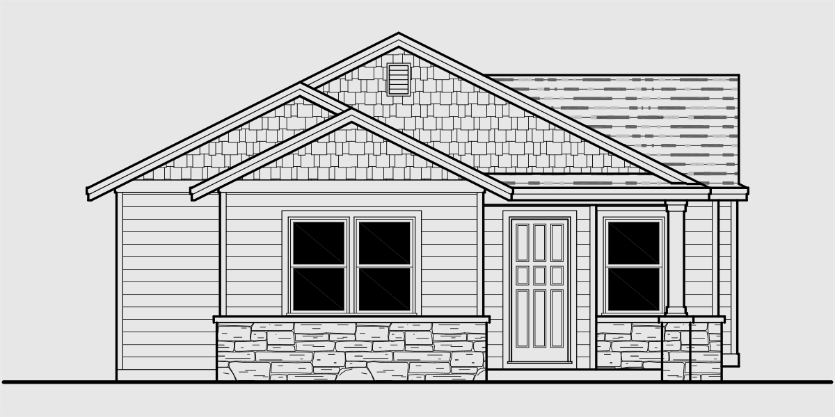  Single  Roof Line House  Plans 