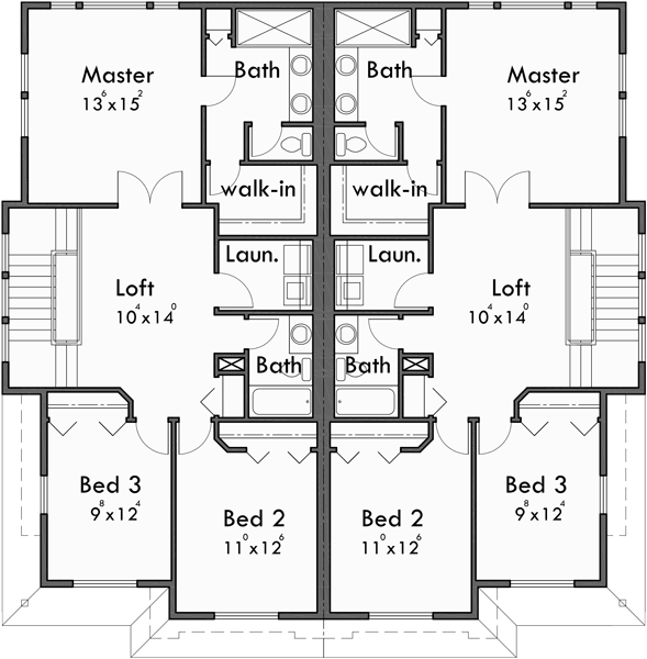 Craftsman Duplex House Plans Luxury