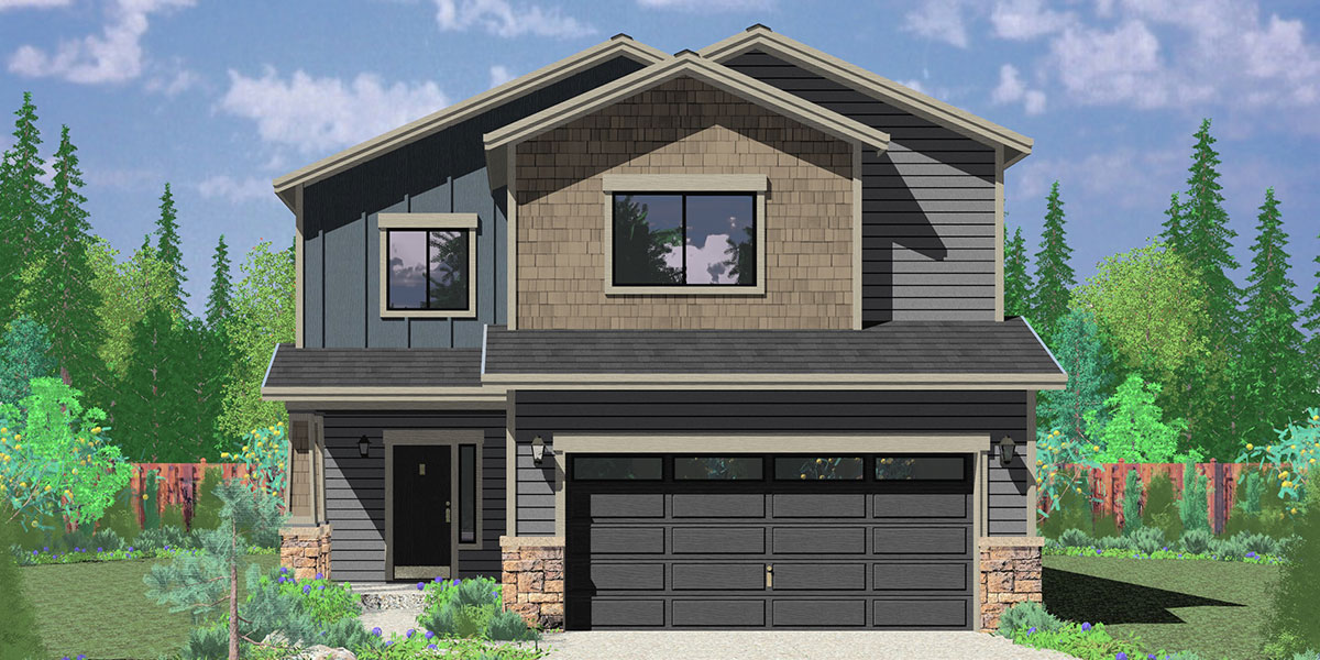 affordable 2 story house plan has 4 bedrooms and 2.5 bathrooms