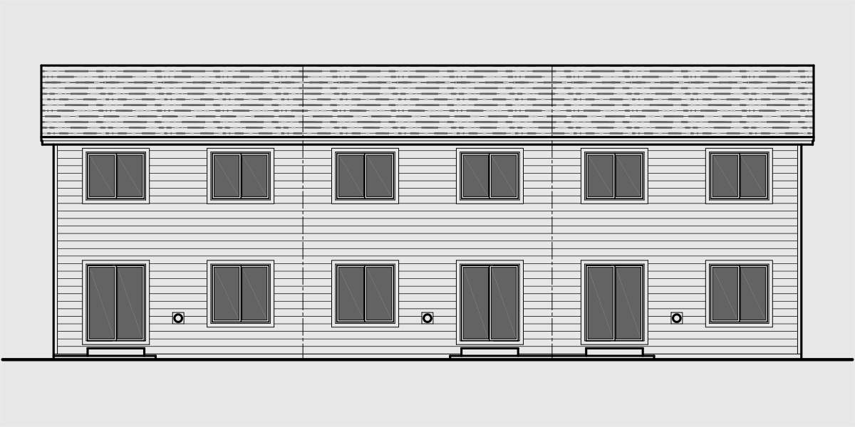 Triplex Plans  With Basement Row  House  Plans  Open  Floor  Plan 