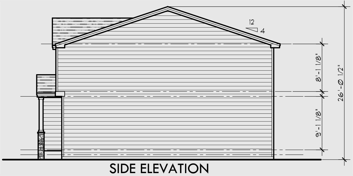 Triplex Plans  With Basement Row  House  Plans  Open  Floor  Plan 