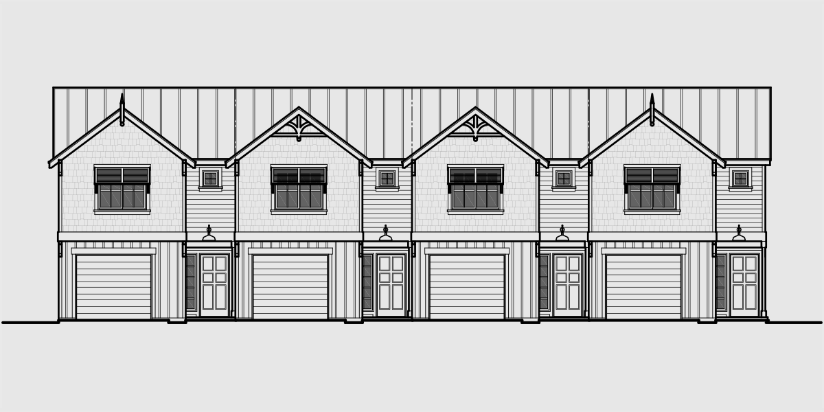 Florida Vernacular Architectural Style Row House Plan Florida Vernacular Architectural Style Row House Plan