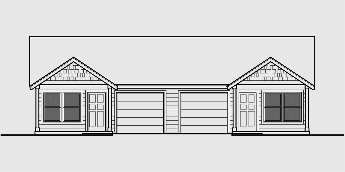  2  Bedroom  Duplex  House  Plan  By Bruinier Associates