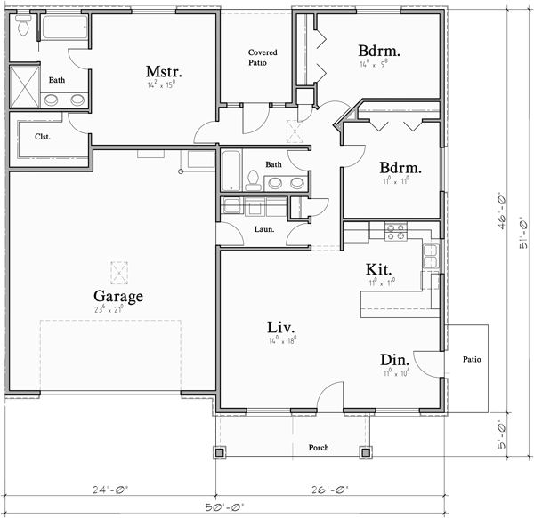 House Plans For 3 Bedroom With Double Garage | www.resnooze.com