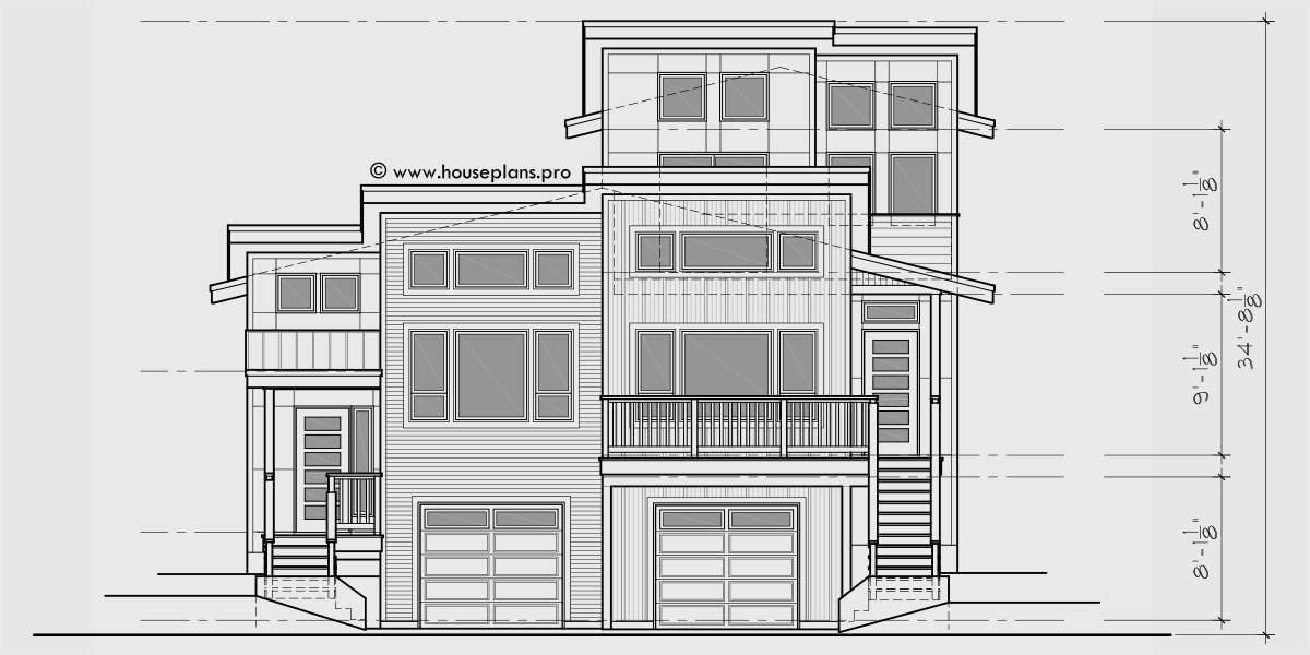 Truoba Class 422 | 4 Bedroom Contemporary House Plan